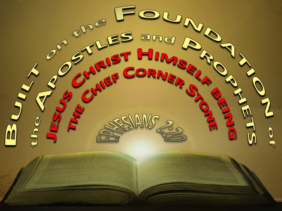 Ephesians 2:20 Jesus Christ The Chief Corner Stone (gold)